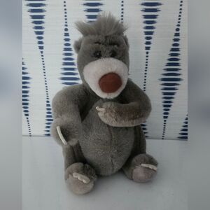 Vintage 90's Disney Parks Baloo Bear Jungle Book Plush 11"